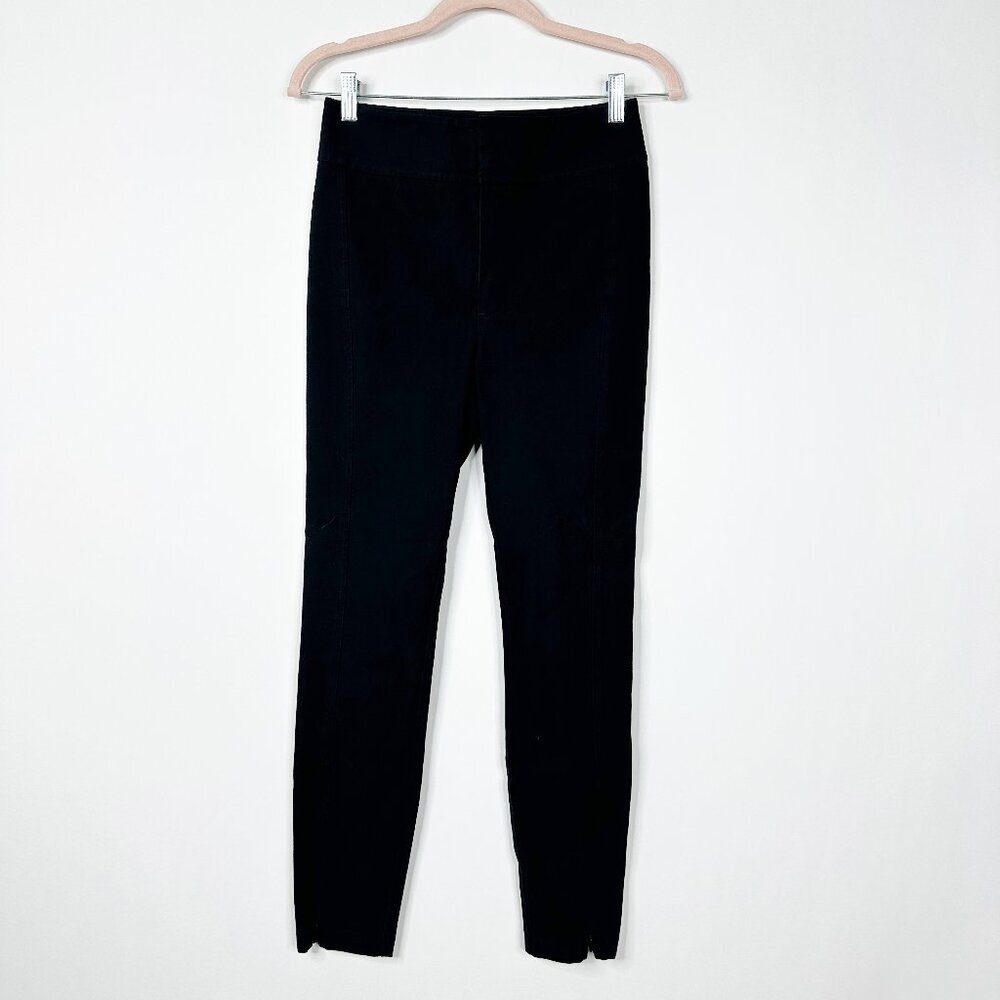 AYR Ankle Zip High Rise Skinny Pants Invisible Placket Black 2 #7955